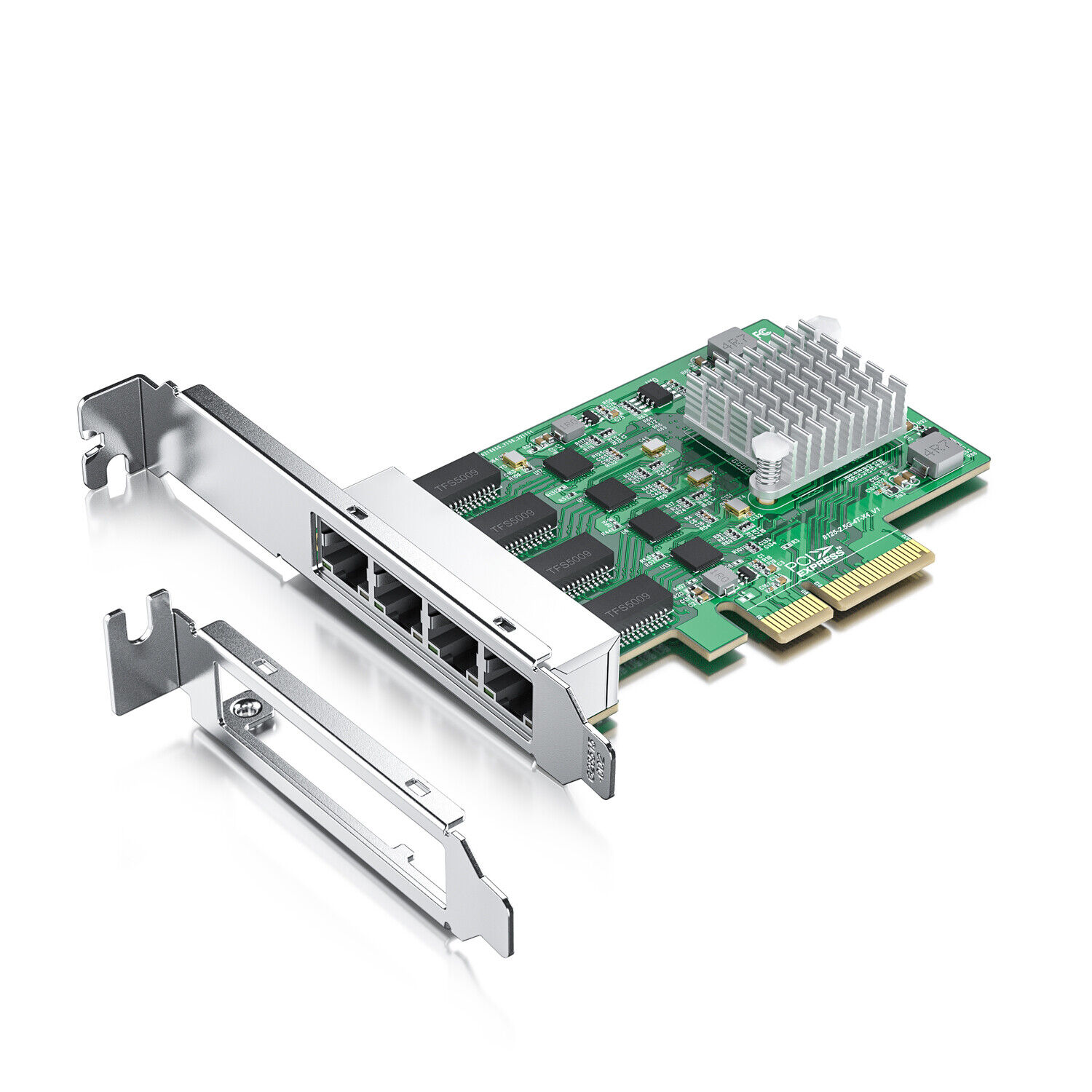 Quad Port 2.5 Gbps 4-Port Ethernet Card NIC Server RJ45 PCIe w/ RTL8125B chipset
