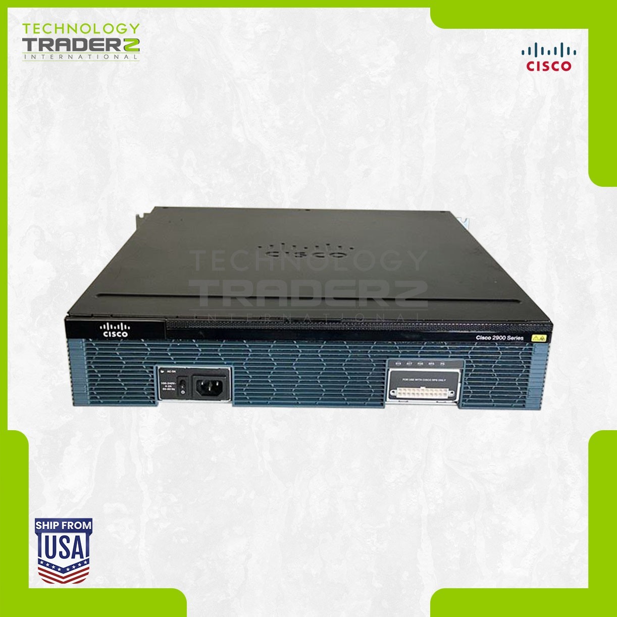 Cisco 2921/K9 V08 Series 2900 Integrated Services Router W/ 1x PWS