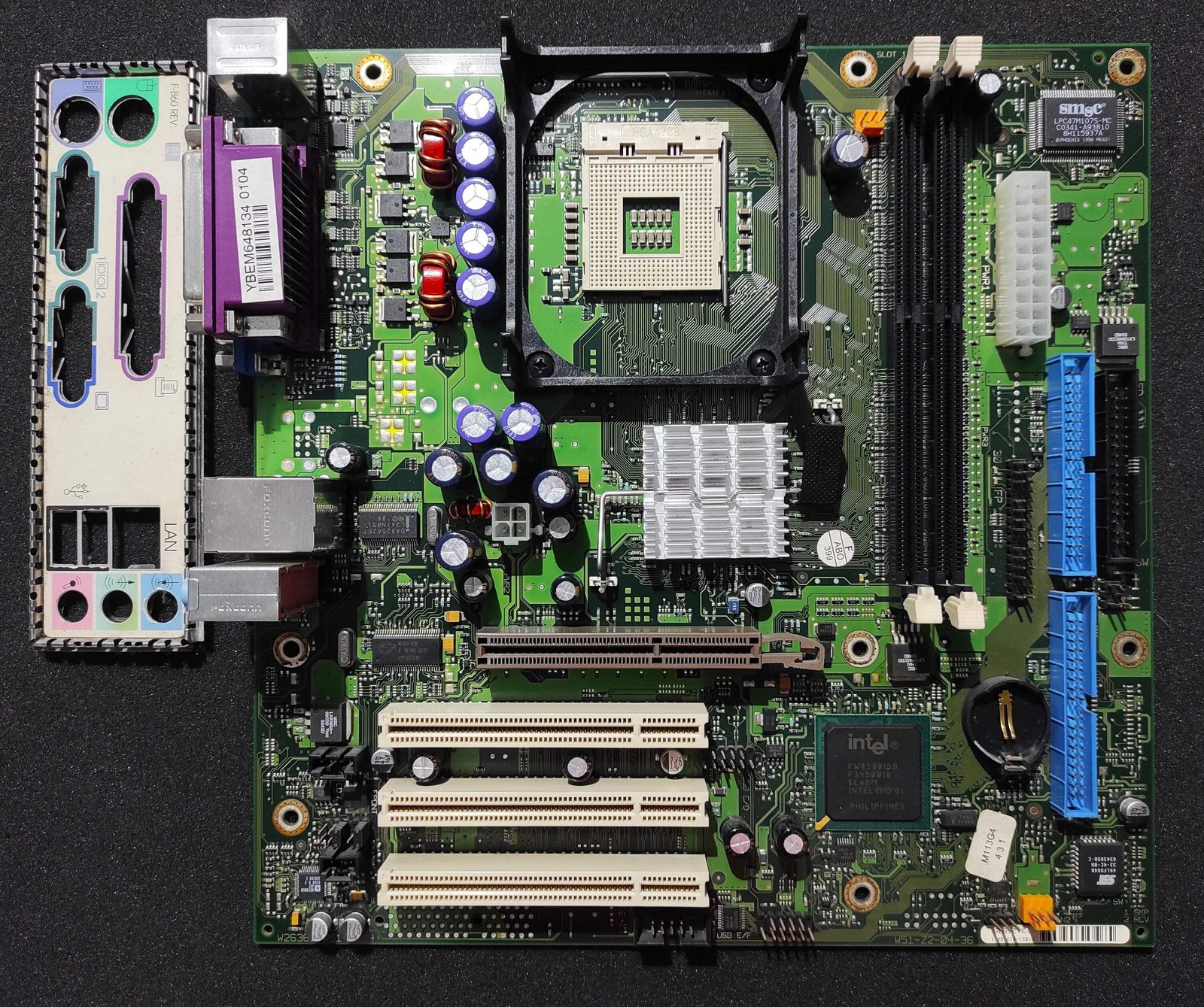 Fujitsu Siemens D1521-A13 GS1 W26361-W51-X-04, W51-Z2-04-36 Socket 478 Motherboa