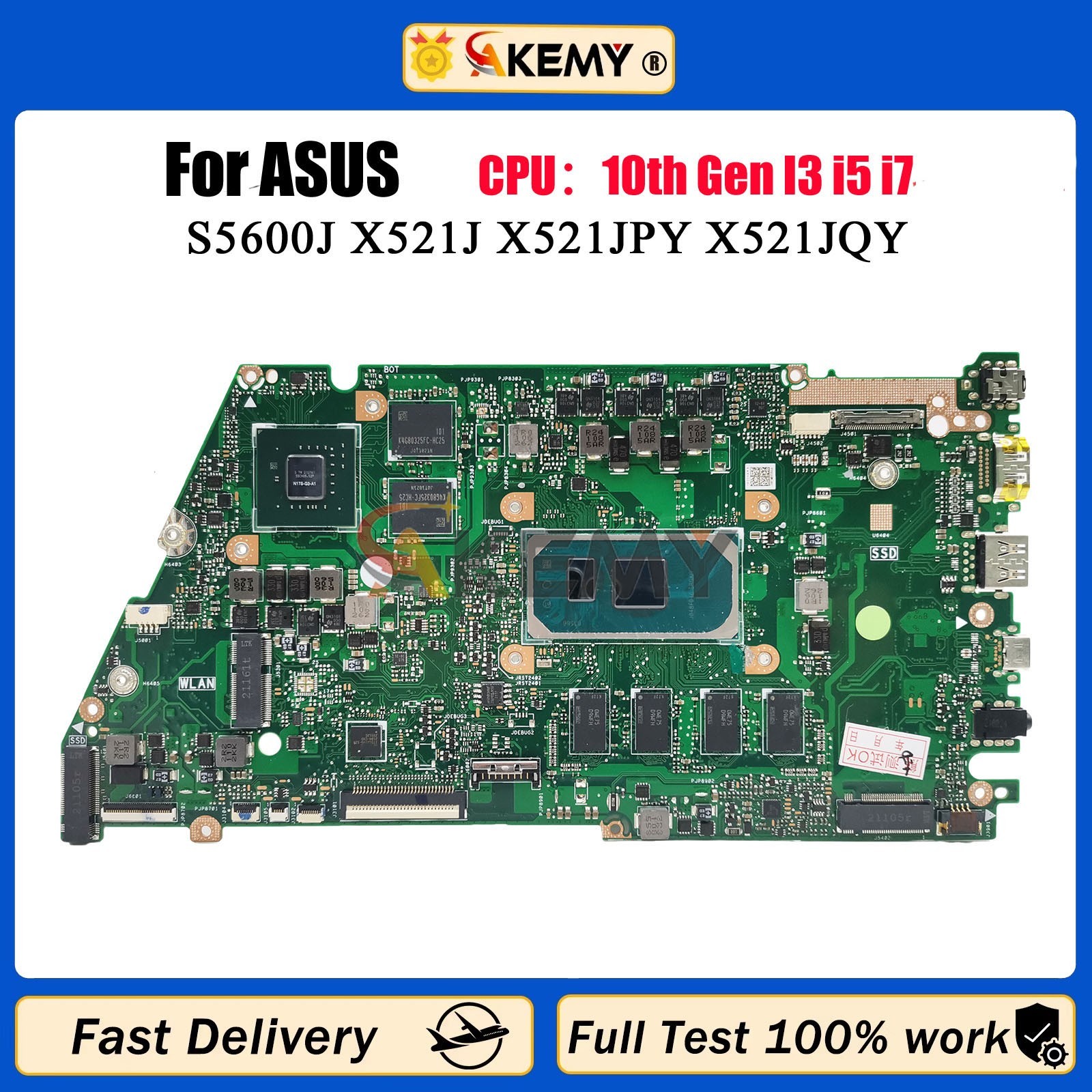X521JPY X421JPY Laptop Motherboard For ASUS X521JP X521JFY X421JQ X421JP X421JFY