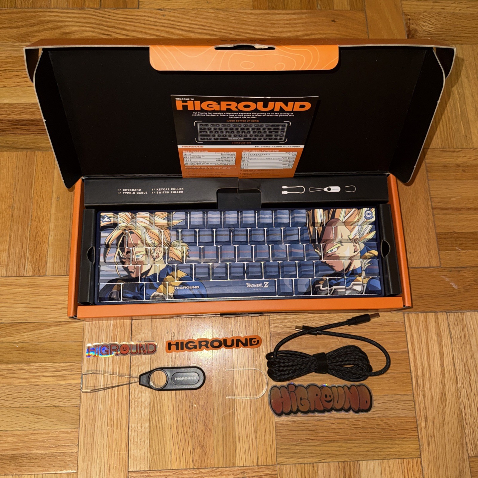 Higround x Dragon Ball Z DBZ Lineage/Trunks/Vegeta Base 65 Keyboard