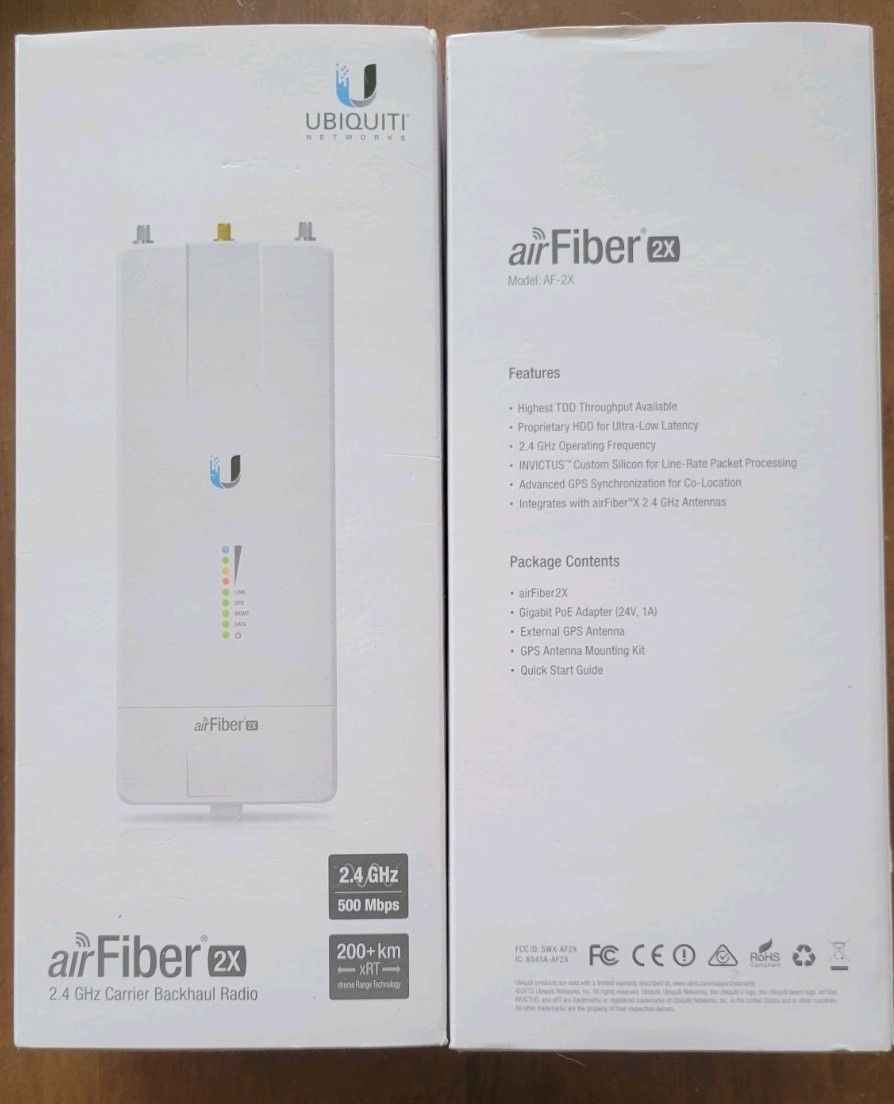 *NEW* Ubiquiti Networks AirFiber AF-2X-US - 2GHz Carrier Backhaul Radio