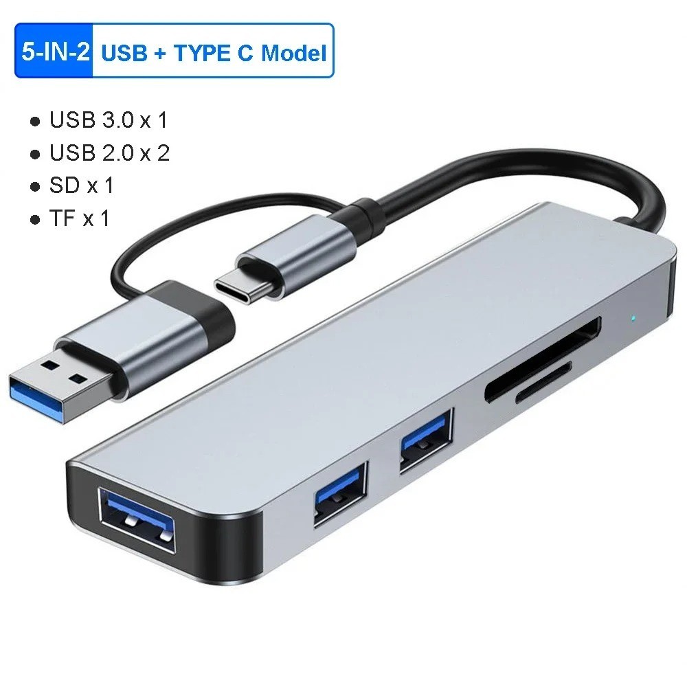 5Gbps USB 3.0 HUB USB C HUB USB C Docking Station High Speed Splitter Multiport 