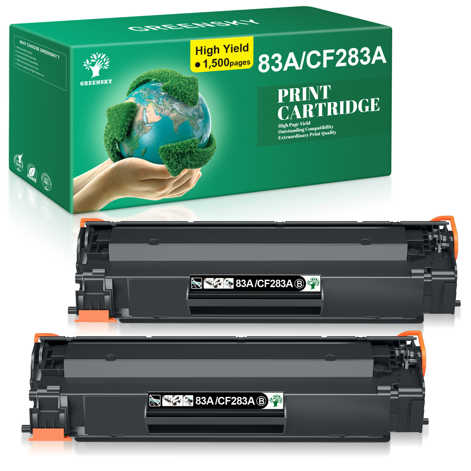 CF283A Toner Cartridge Replacement for HP 83A LaserJet Pro M127fn M125nw MFP Lot