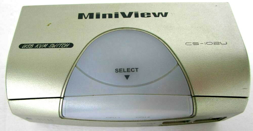 MiniView CS-102U IOGEAR 2 Port USB KVM & Peripheral Sharing Switch