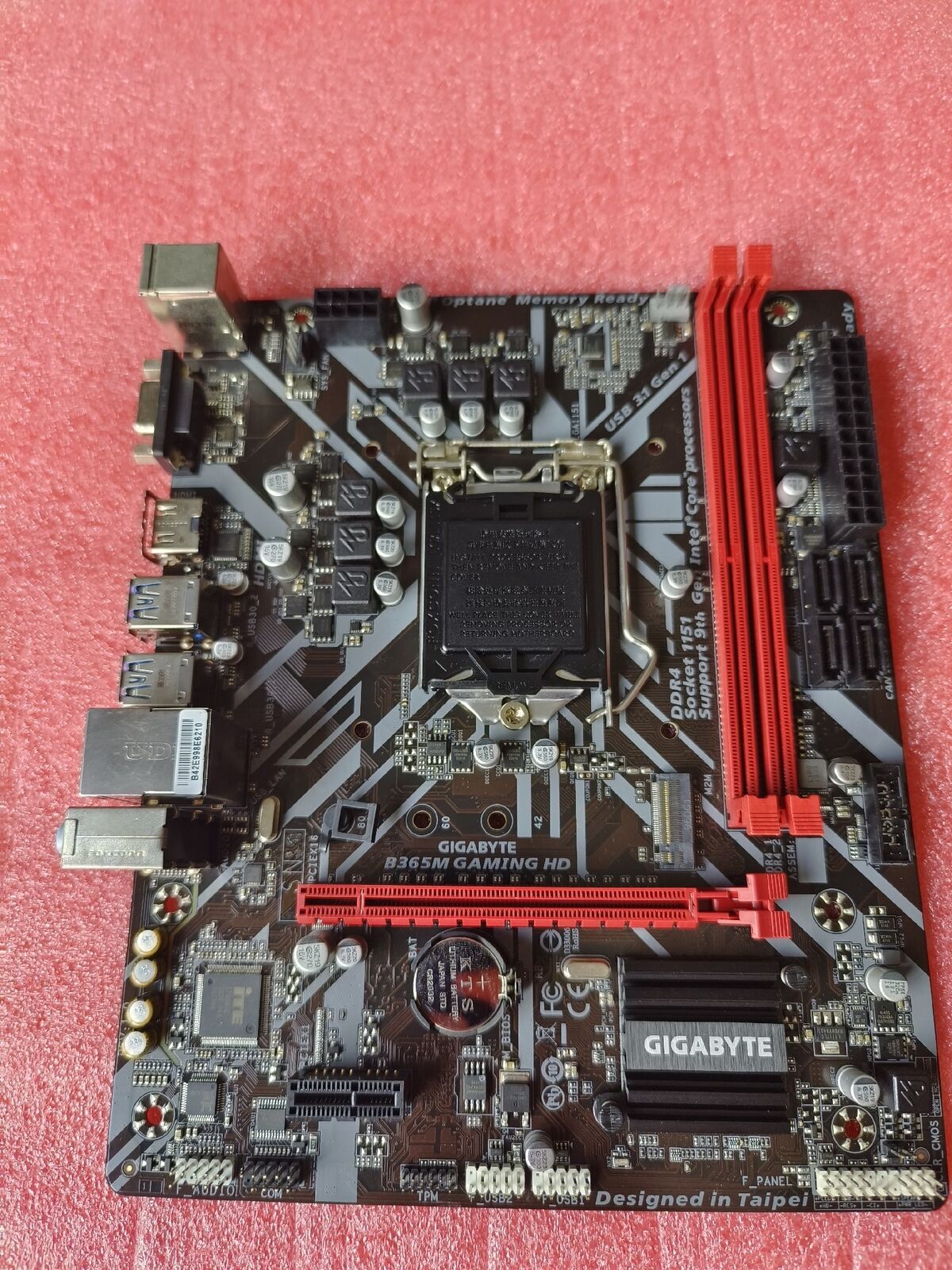 FOR GIGABYTE B365M GAMING HD DDR4*2 LGA1151 32GB HDMI VGA Motherboard Test OK