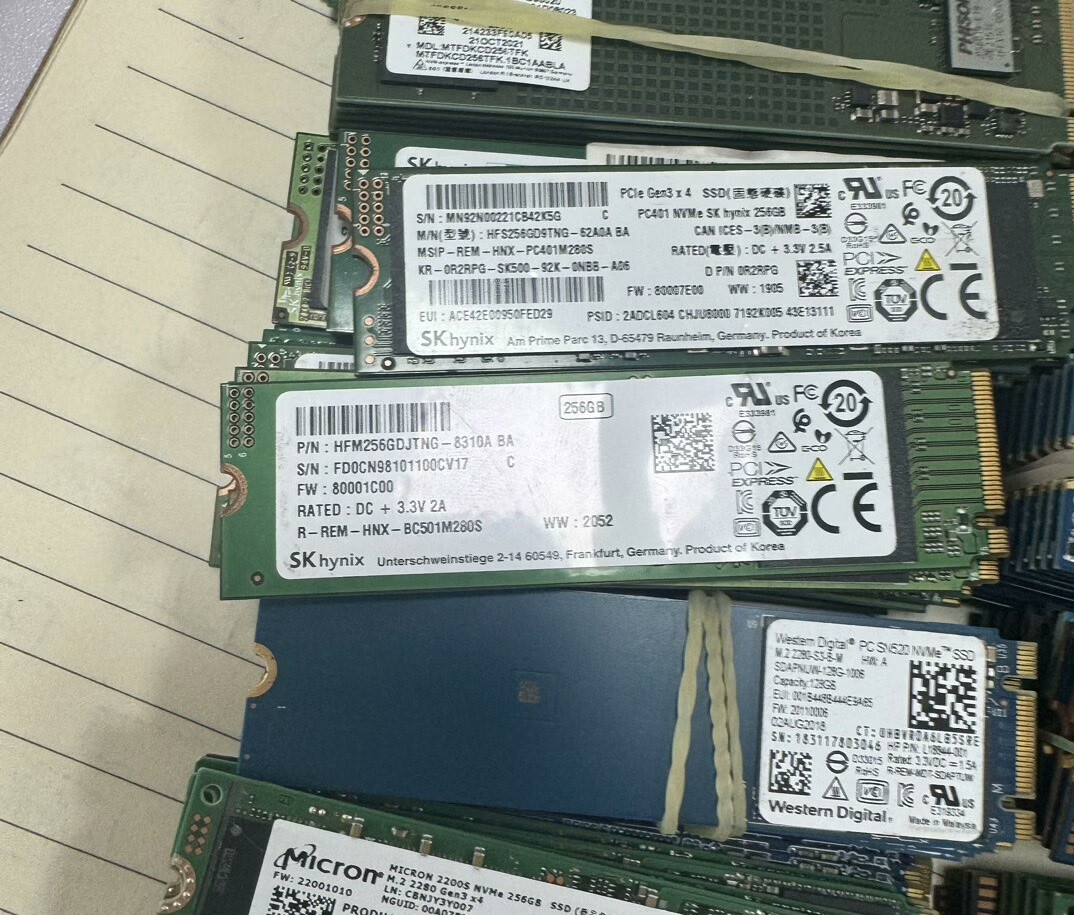 Lot 512GB M.2 NVMe PCIe 3.0 Solid State Drive 2280 SSD Mixed Brand