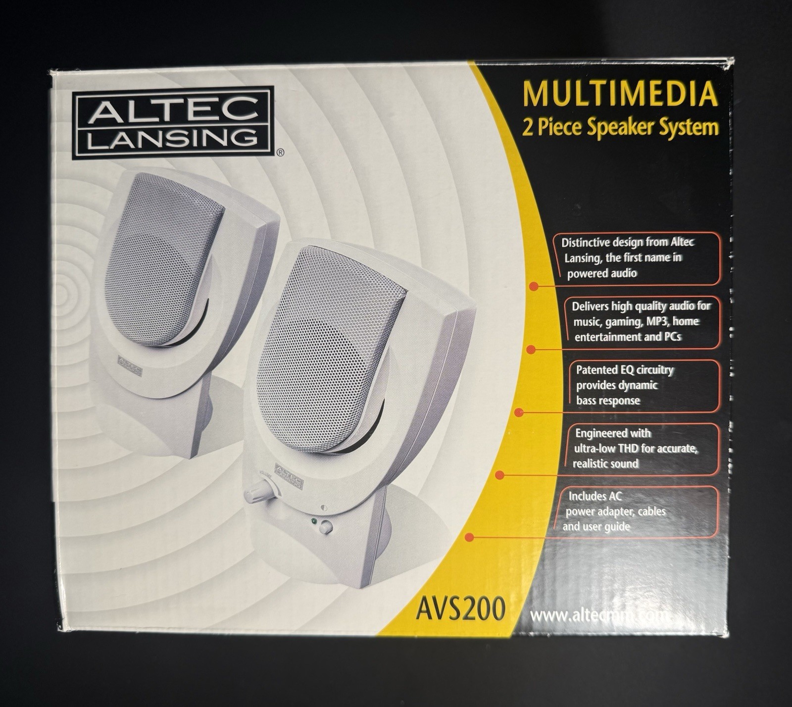 Altec Lansing AVS200 Speakers - TESTED w/ Power Adapter - EXCELLENT CONDITION 