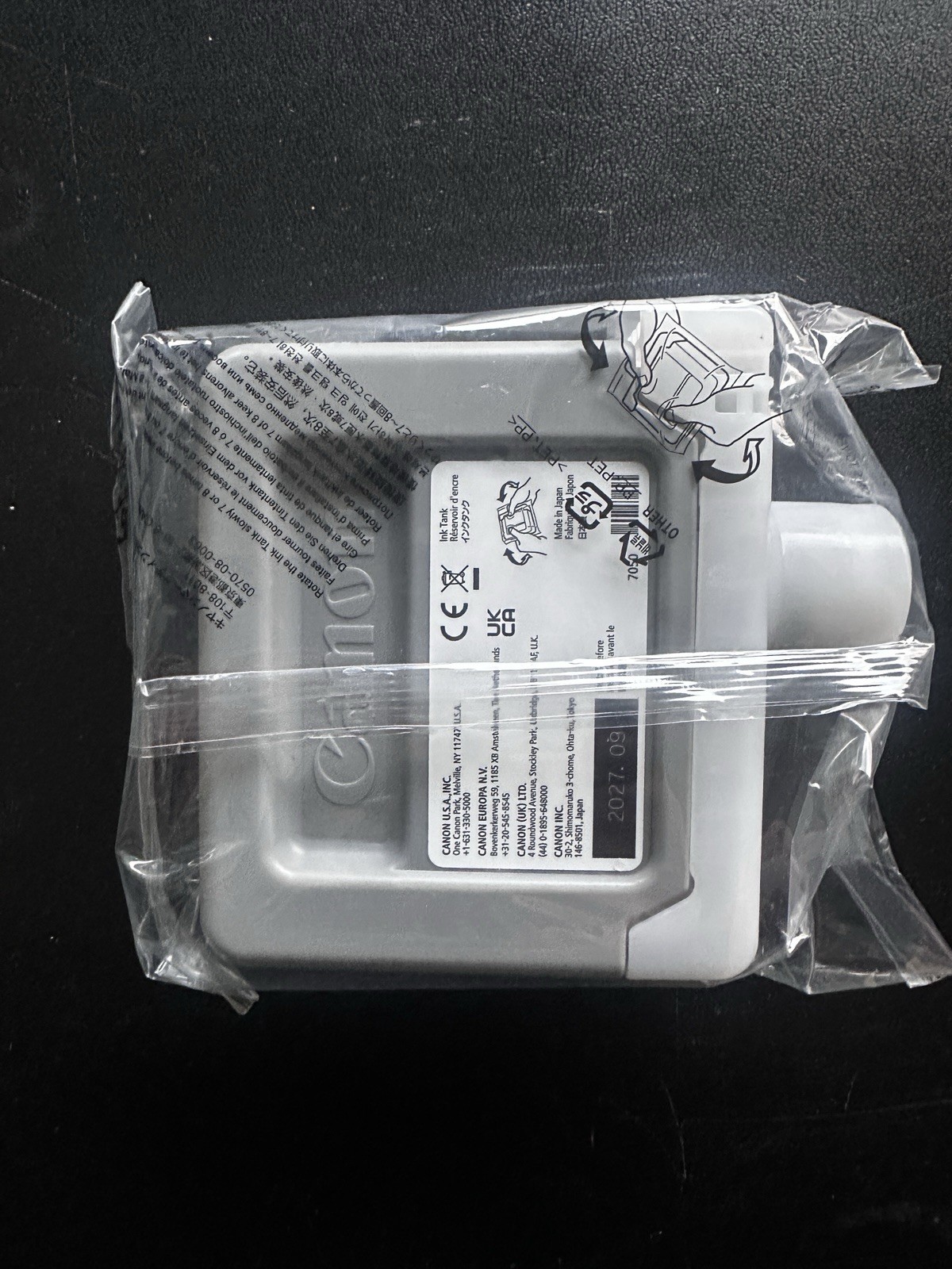 2027 GENUINE CANON PFI-310BK Black INK TANK IMAGEPROGRAF TX-2000/3000/4000