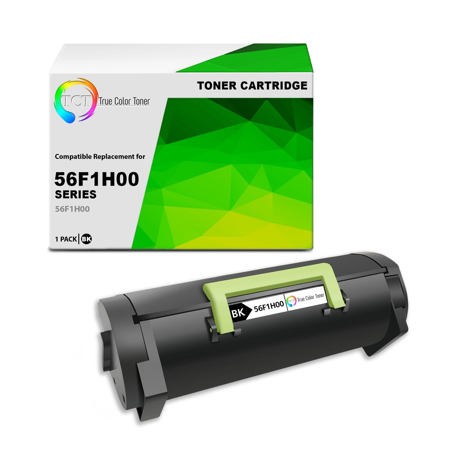 TCT Compatible Black HY Toner Cartridge Replacement for Lexmark 56F1H00 – 1-Pack