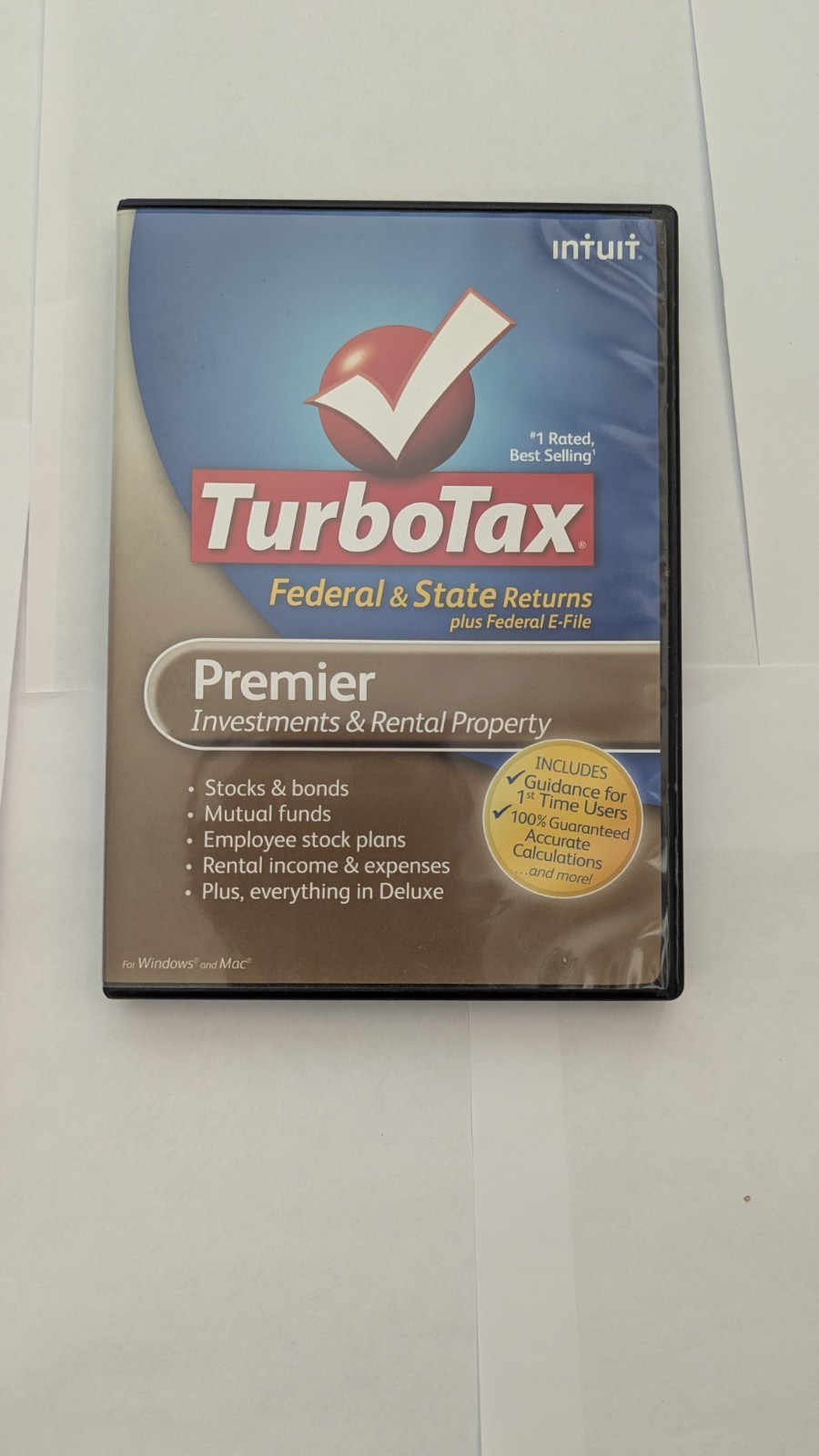 Intuit TurboTax Premier Investments & Rental Property CD Win/Mac English (2010)
