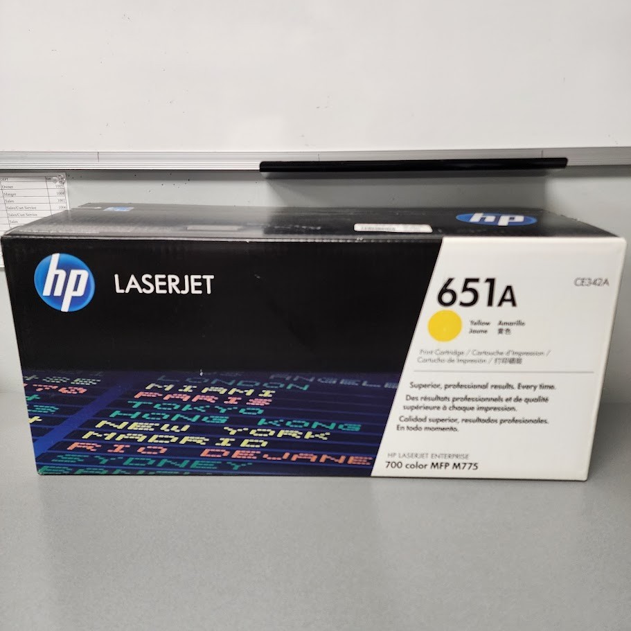 HP CE342A (HP 651A) Yellow Toner Cartridge