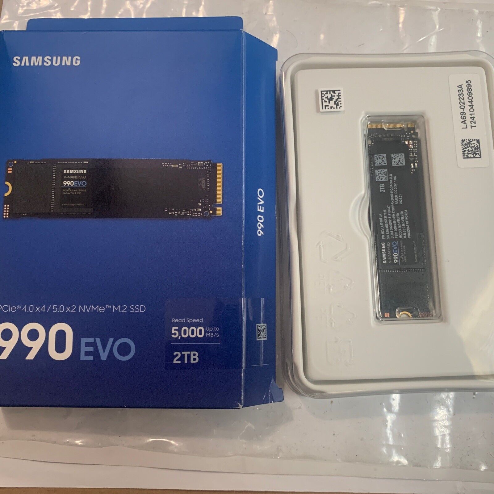 Samsung 990 EVO 2TB NVMe PCIe M.2 2280 Internal SSD MZ-V9E2T0B/AM