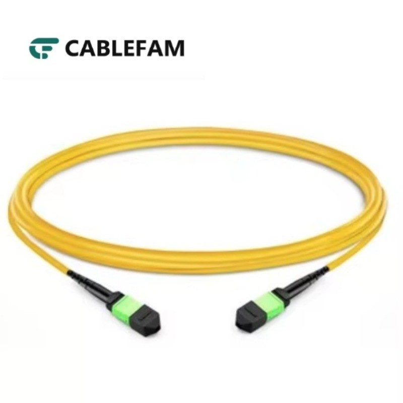 1M‑10M 12F MPO APC OS2 Single Mode Fiber Patch Cable LSZH