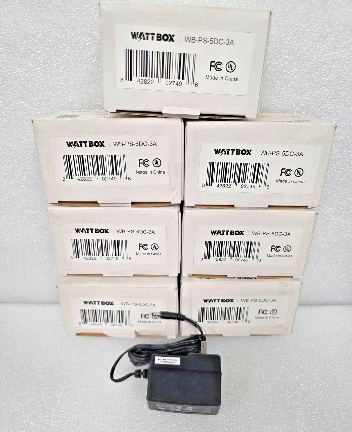 WattBox WB-PS-5DC-3A Power Supply for Binary USB Extender Cable, New**LOT OF 7**