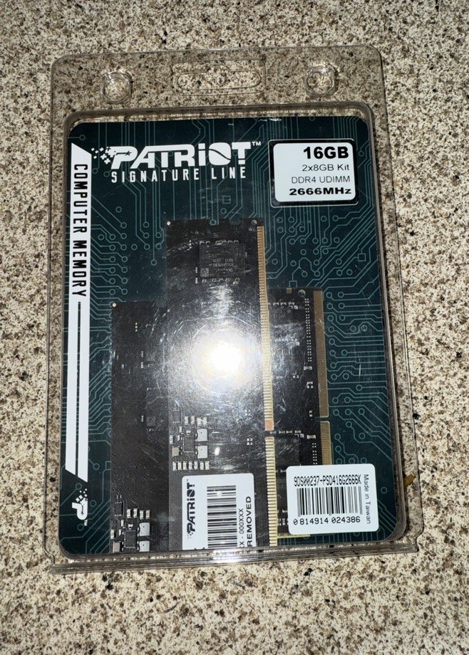 Patriot Signature Line DDR4 16GB (2x8GB) UDIMM 2666MHz 288-Pin Memory Kit