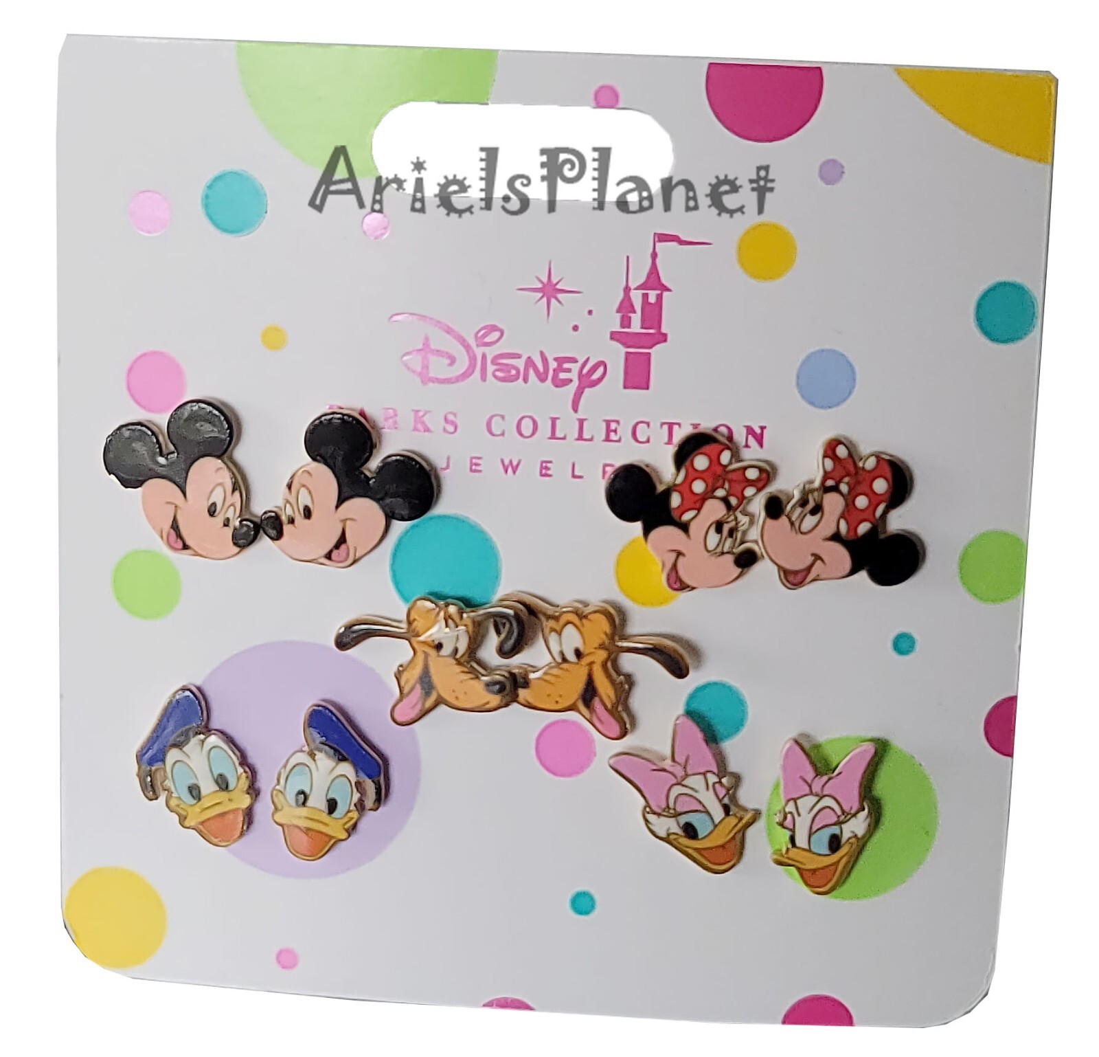 Disney Parks Collection Jewelry  Mickey Mouse & Friends Kids Earrings Set of 5