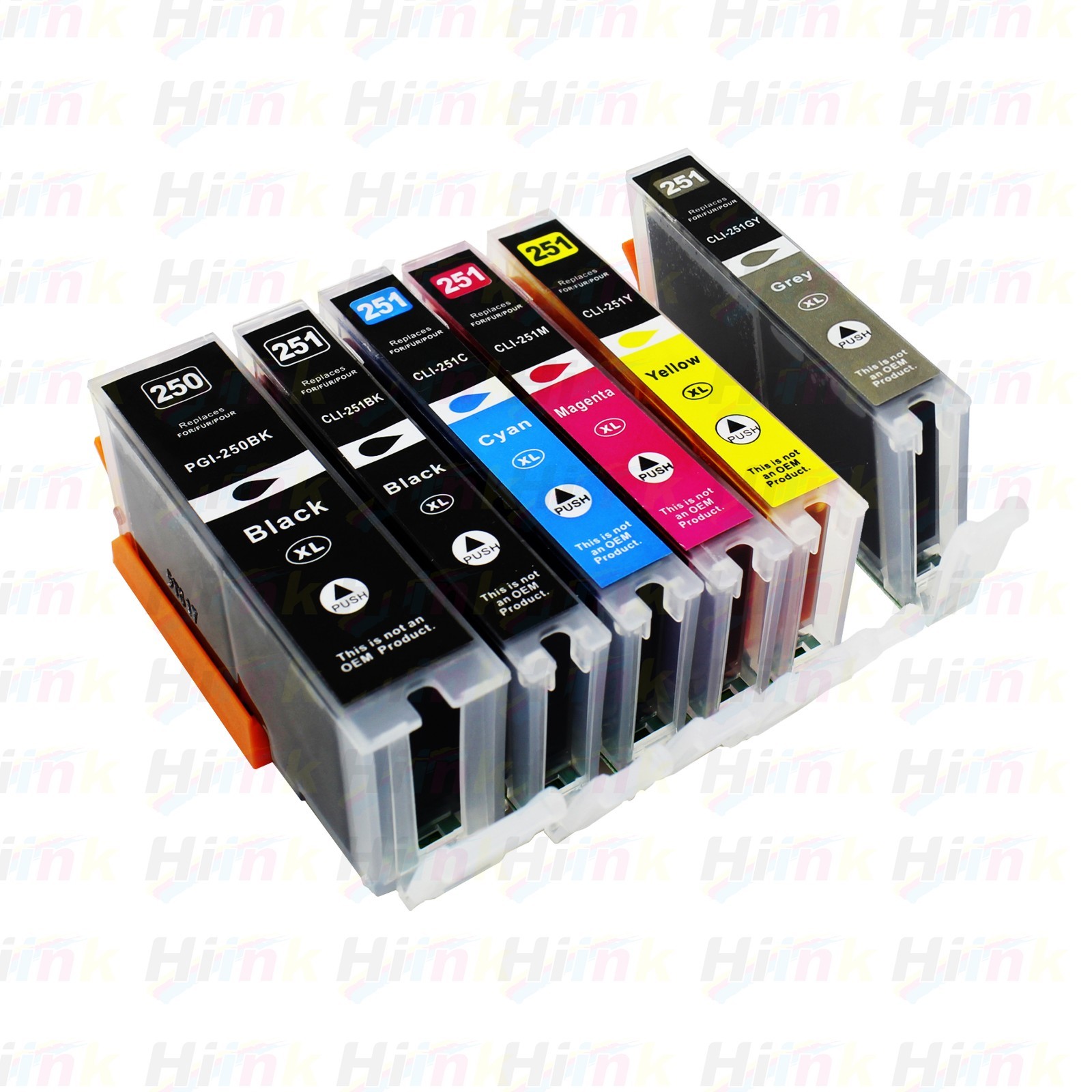 6PK PGI-250XL CLI-251XL Ink For Canon Pixma iP8720 MG6320 MG7120 MG7520 Printers