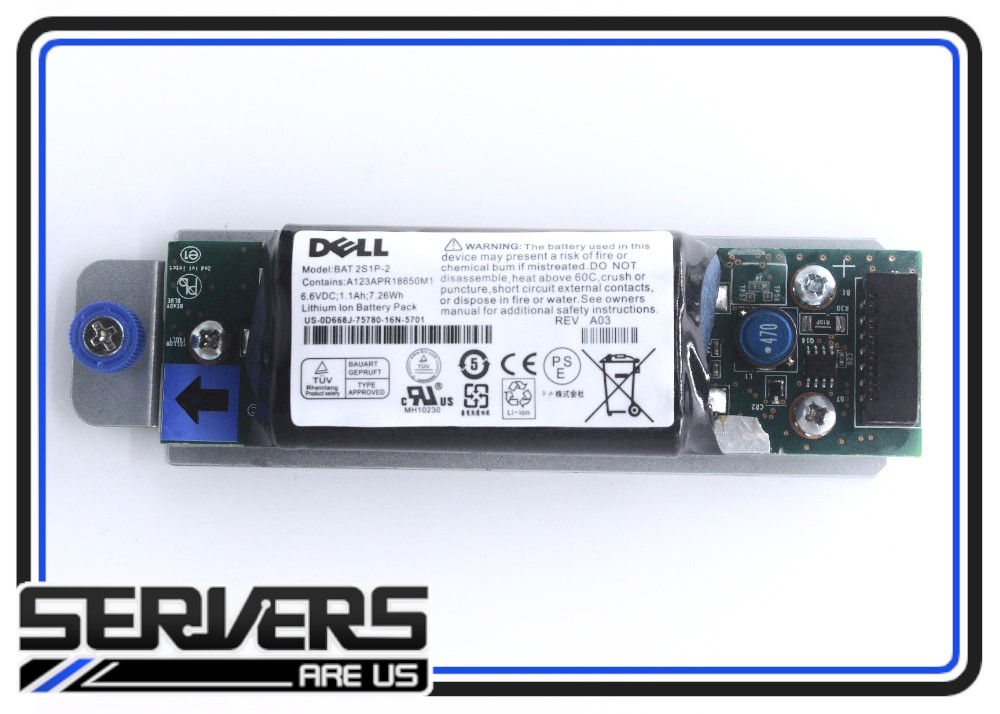   D668J Dell PV MD3200I/3220I Controller Battery