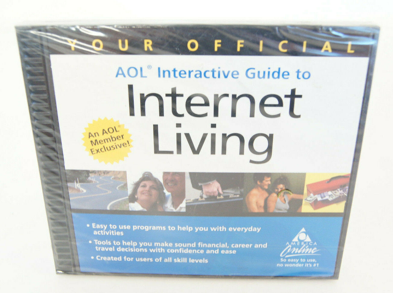 Vintage AOL Your Official Interactive Guide to Internet Living AOL 5.0 M1199UM4