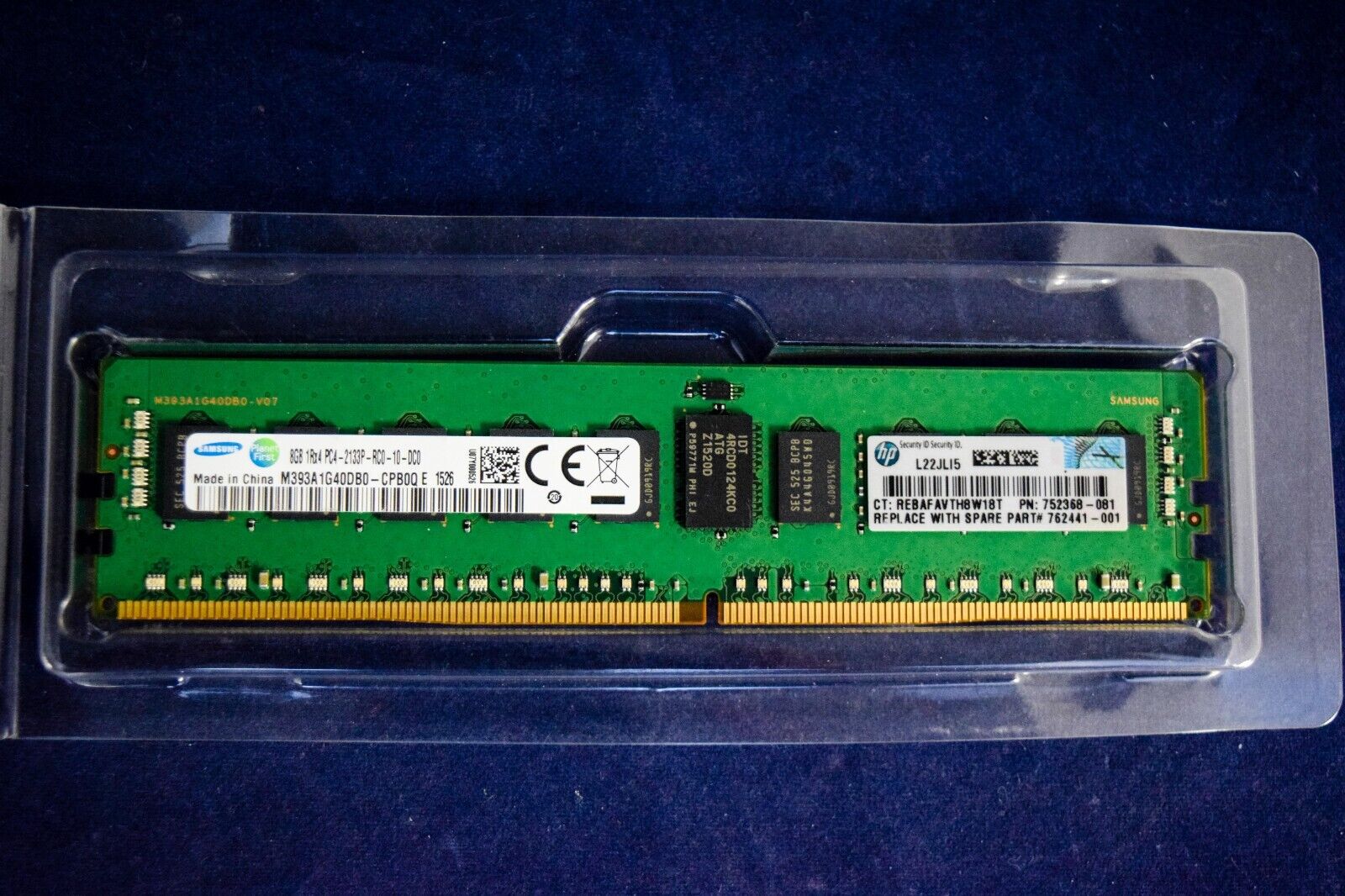 752368-081 HP Smart Memory 8GB (1X8GB) 1RX4 PC4-2133P-R MEMORY