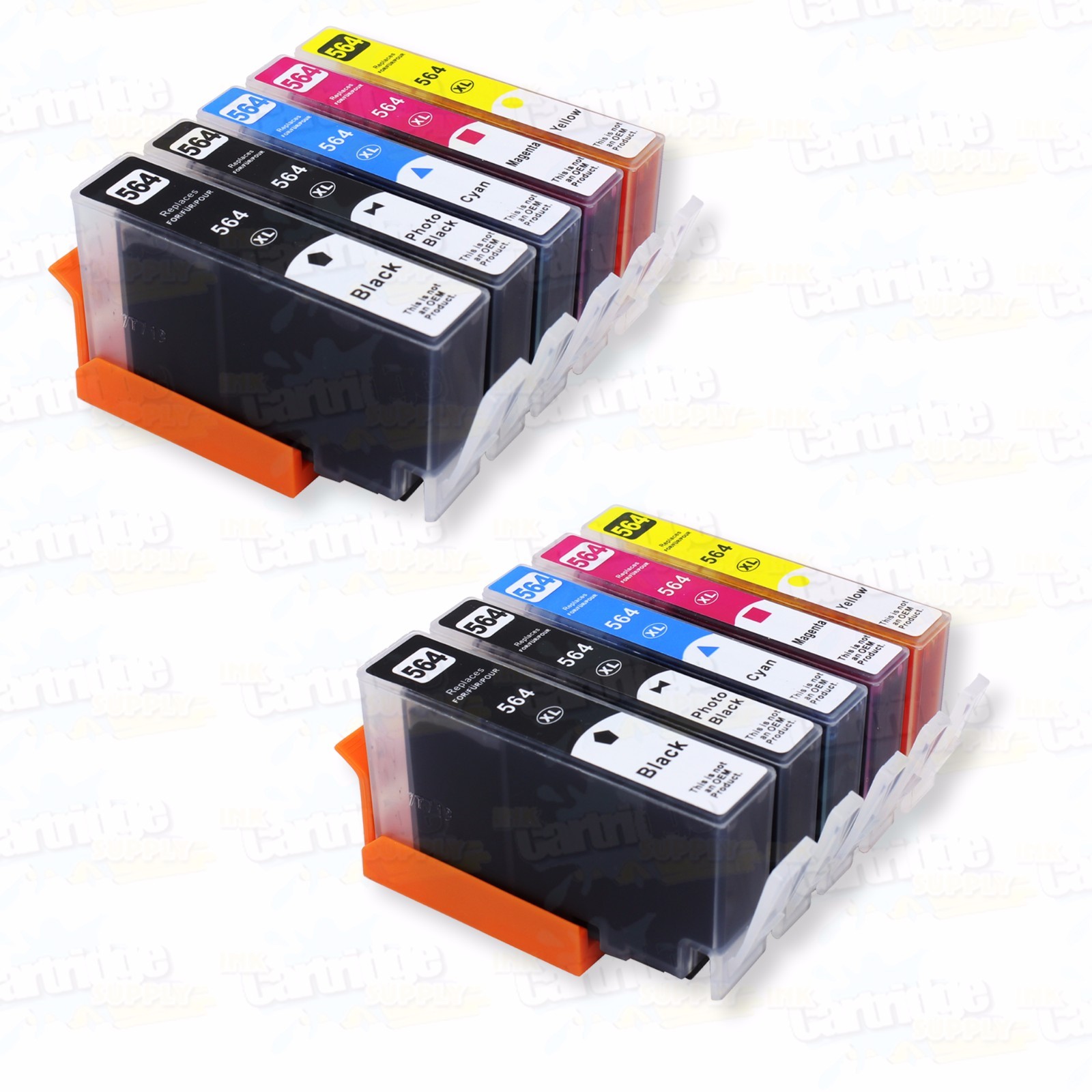 10PK New 564XL Ink Cartridge for HP Photosmart C410A 6510 7510 7520 Printer