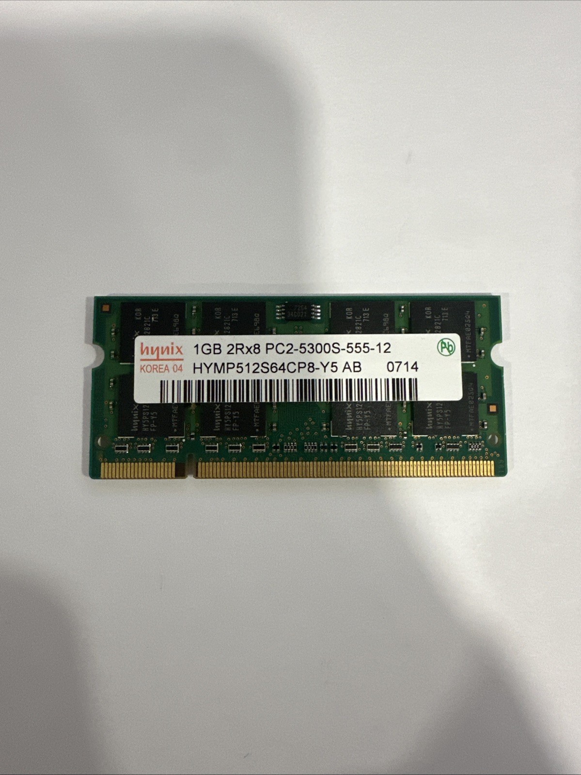 Hynix PC2-5300 1 GB SDRAM 667 MHz DDR2 Memory (HYMP512S64CP8-Y5 AB)