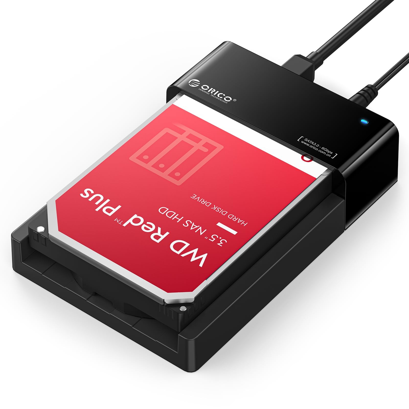 ORICO External USB 3.0 to SATA Hard Drive Lay-Flat Docking Station for Black 