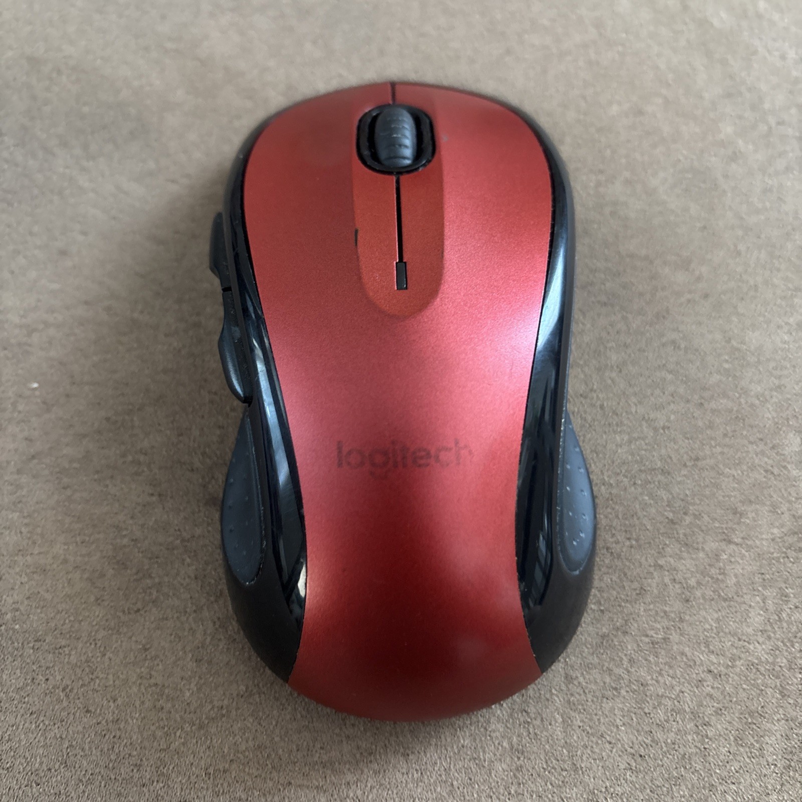 GENUINE RED Logitech M510 Wireless Computer Mouse with USB Unifying Receiver