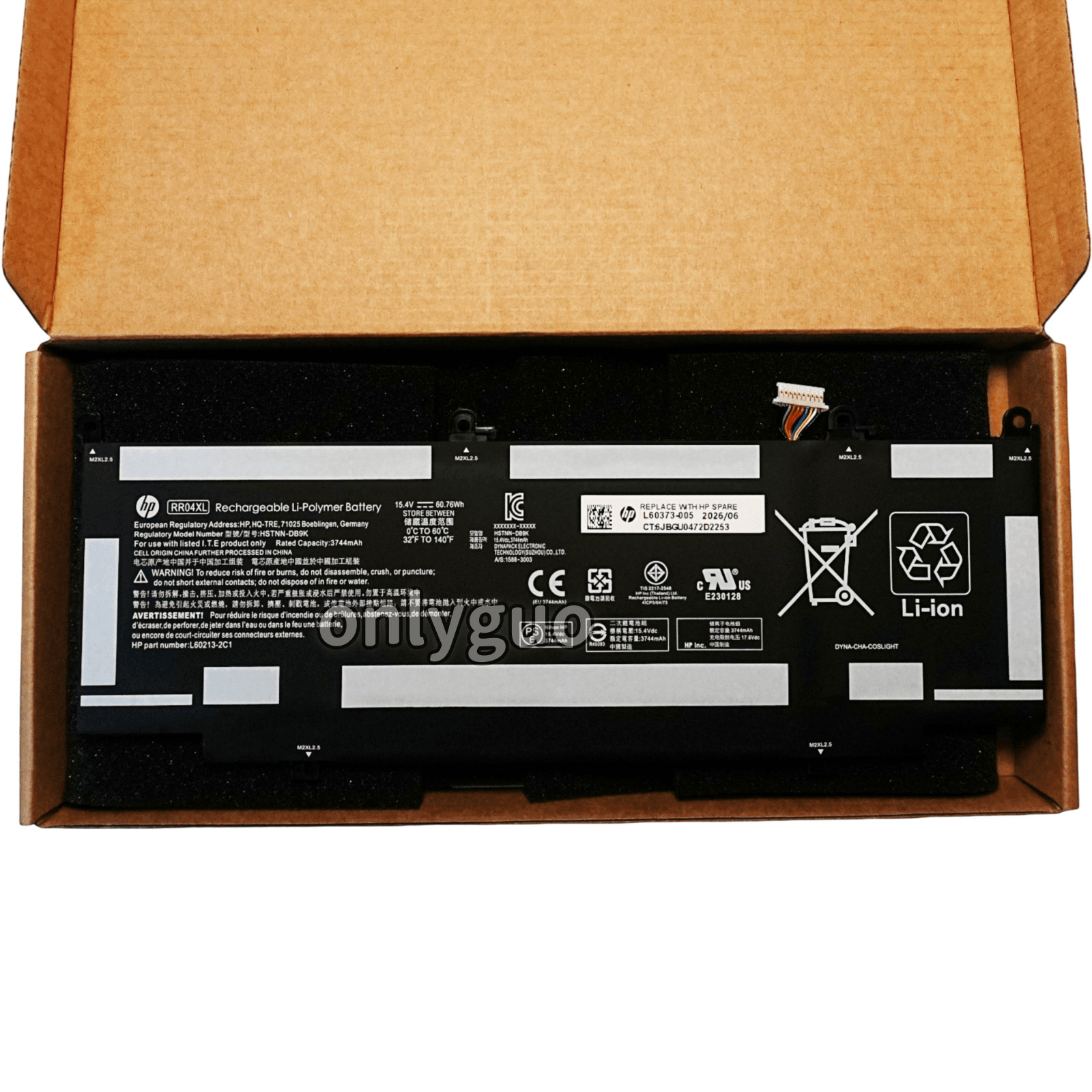 OEM RR04XL Battery for HP Spectre X360 13 13-AW 13-AW0000 L60213-AC1 L60373-005
