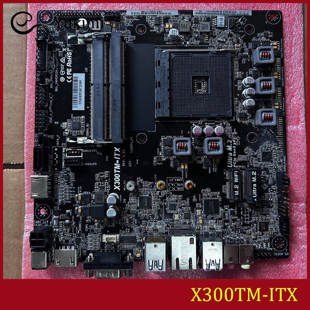 FOR ASROCK X300TM-ITX DDR4*2 64GB AMD Dual HDMI Mini-ITX Ｍotherboard Test OK