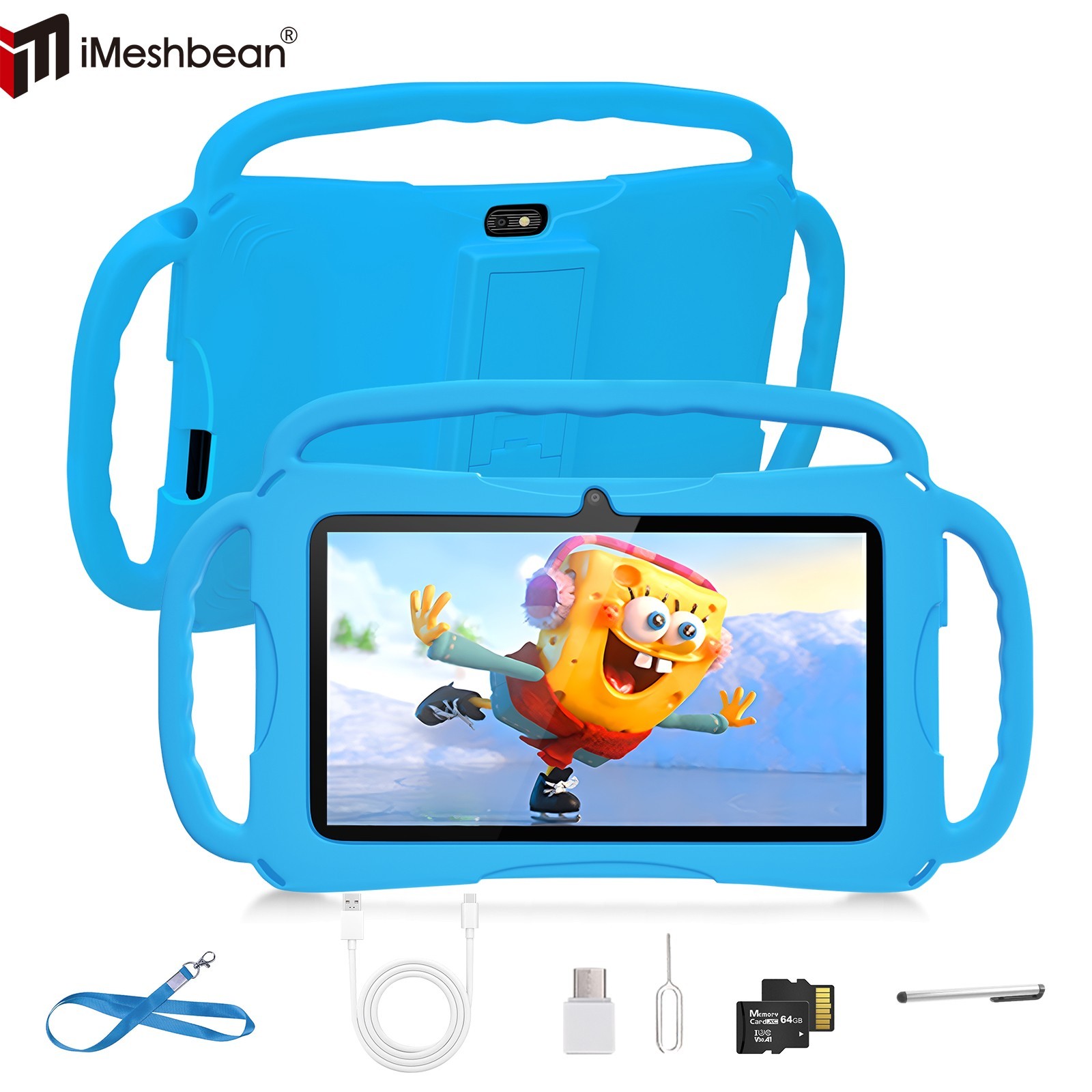 Kids Tablet 7in Tablet for Kids 64GB Android 9 WiFi YouTube Netflix Google Play