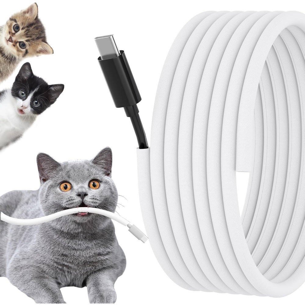 Cord Protectors from Pets No Chew, 1/4 inch 10ft Wire Protector Cord Covers for