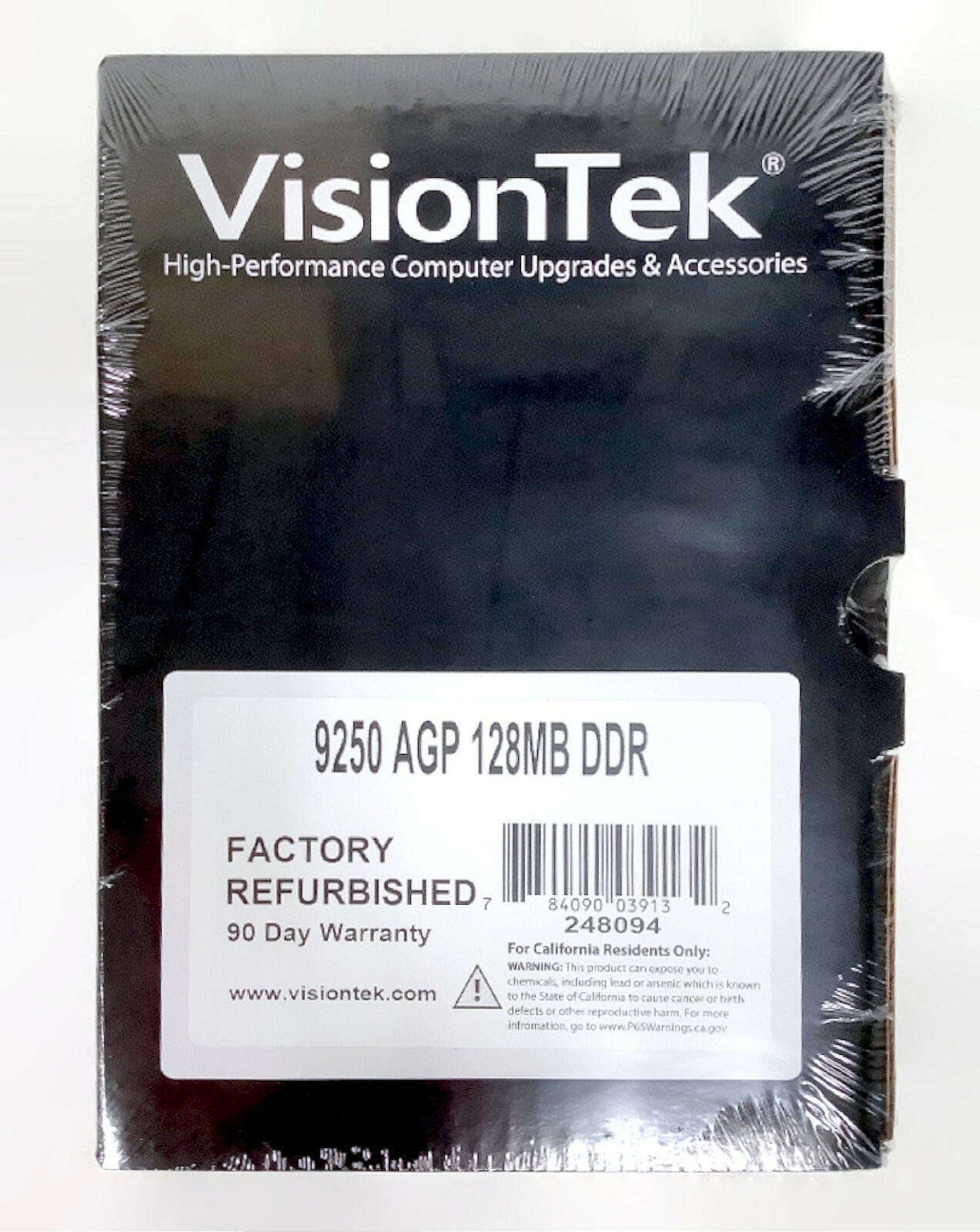  VisionTek 248094 Radeon 9250 AGP 128MB DDR VGA Video Graphics Card