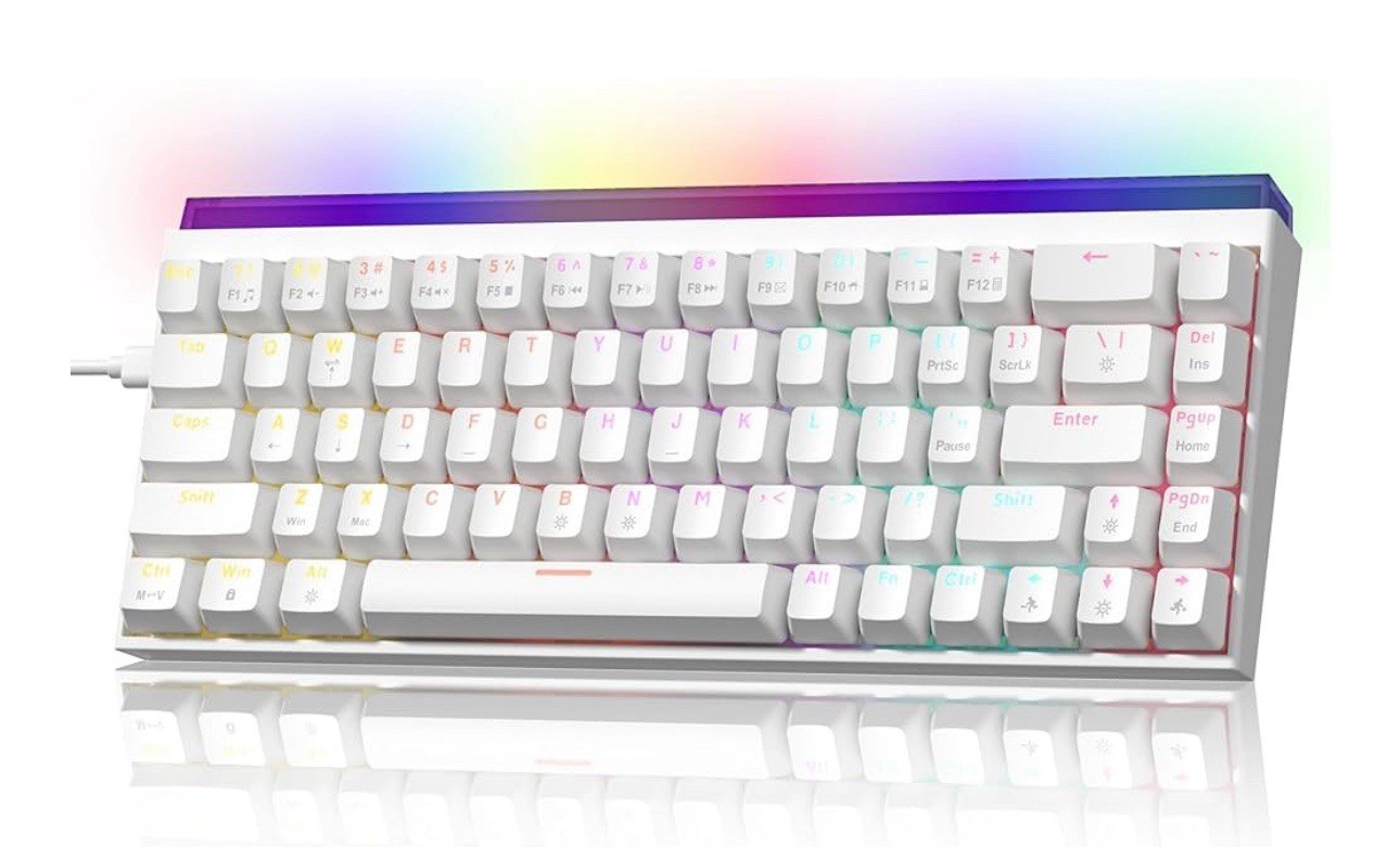 Womier 60% Percent Keyboard with Light Box, Wired Keyboard Gaming Mechanical