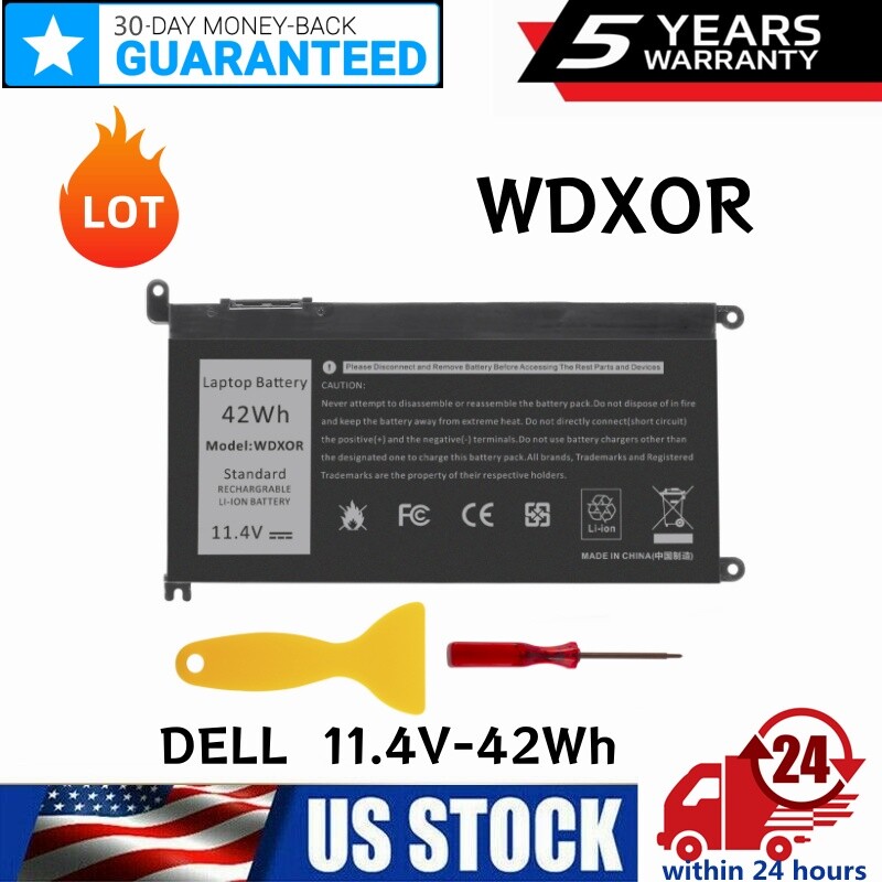LOT WDX0R Battery For DELL Inspiron 15 5567 5568 5368 7368 7569 7579 WDXOR 42Wh