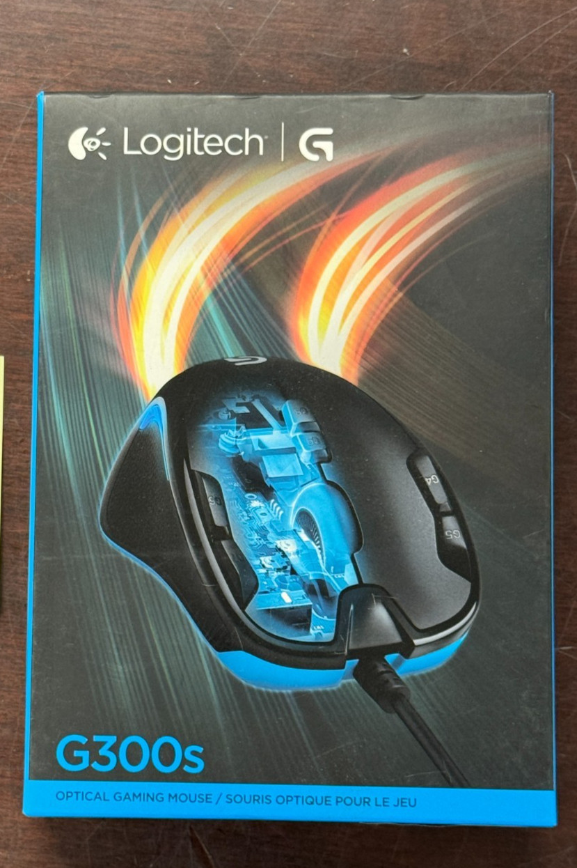 NEW Logitech G300s Optical Gaming Mouse Wired USB 910-005304 Black Blue