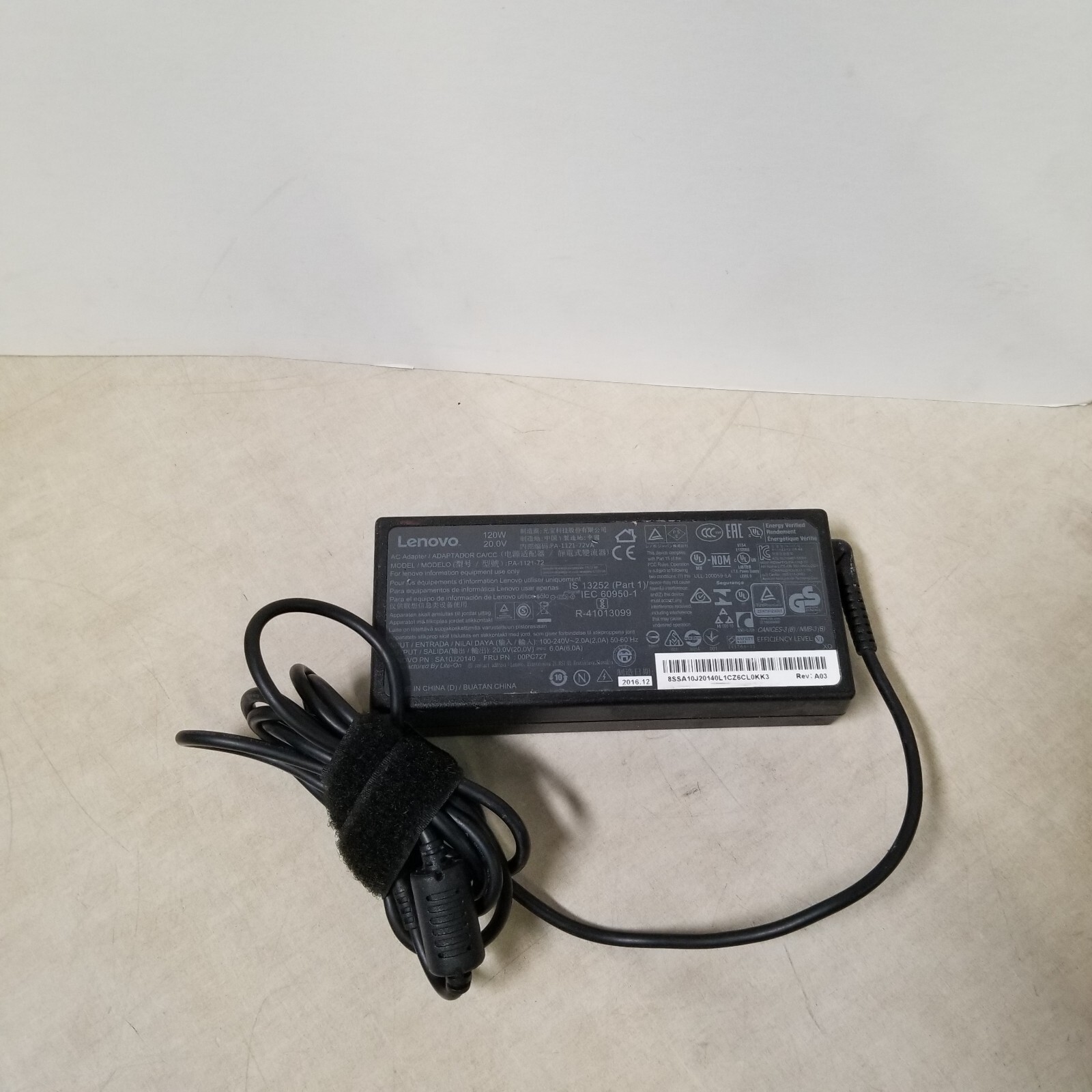 Genuine Lenovo SA10J20140 AC/DC Power Supply Adapter 20V 6A 120W No Power Cord