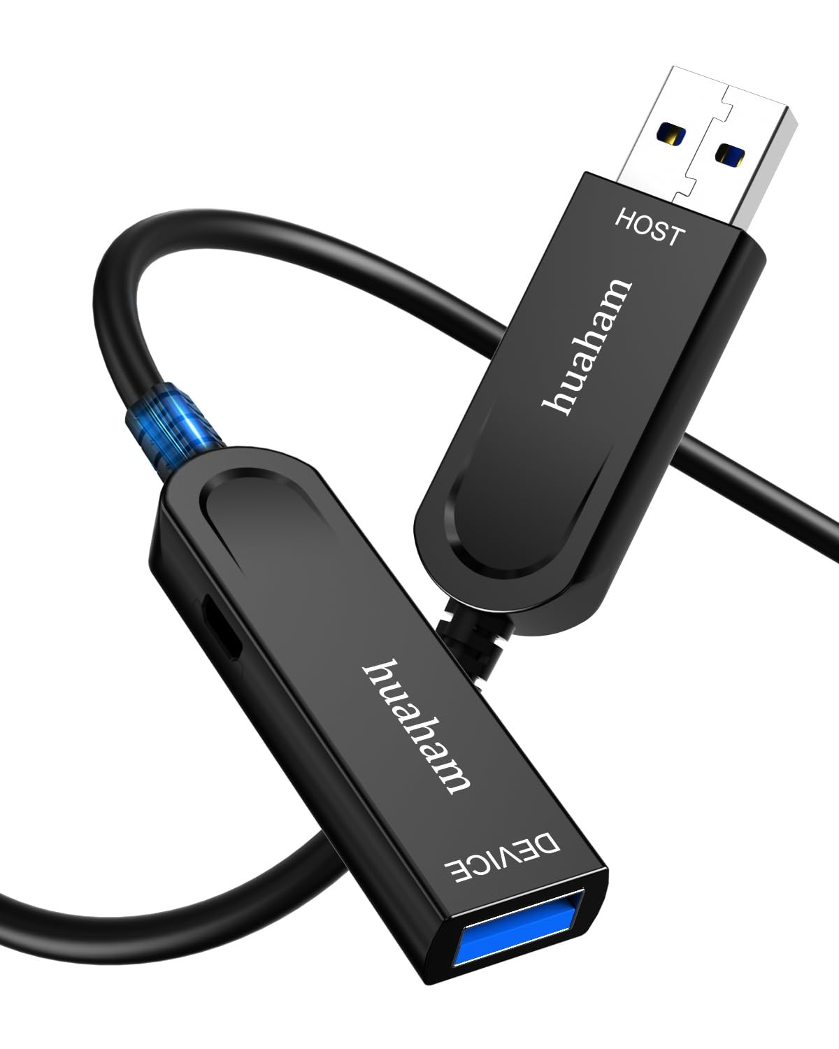 huaham USB 3.1 Extension Cable 33FT, 10Gbps Type A Male to Black
