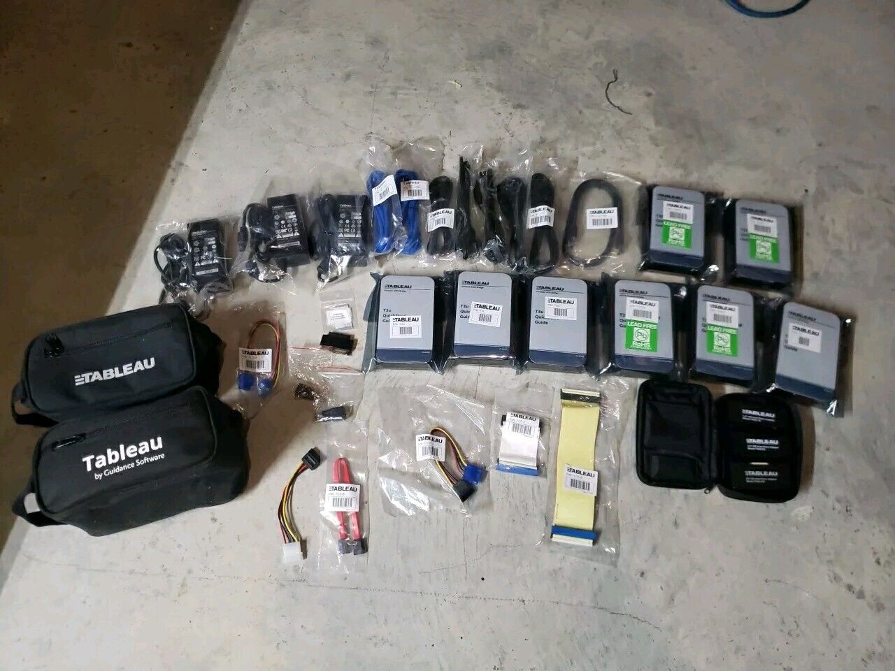  lot of tableau forensic devices units T3U, T35ES, T5 (All New) And Accessories 