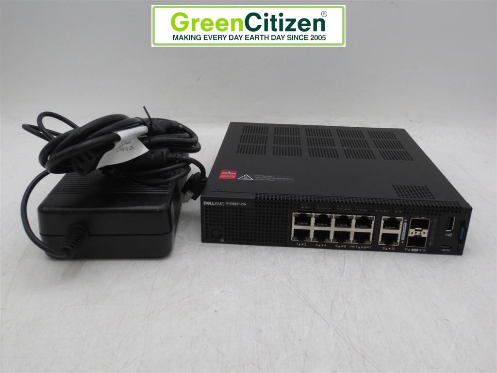 Dell N1108EP-ON 8x1G PoE 2x1G SFP Switch AC Adapter