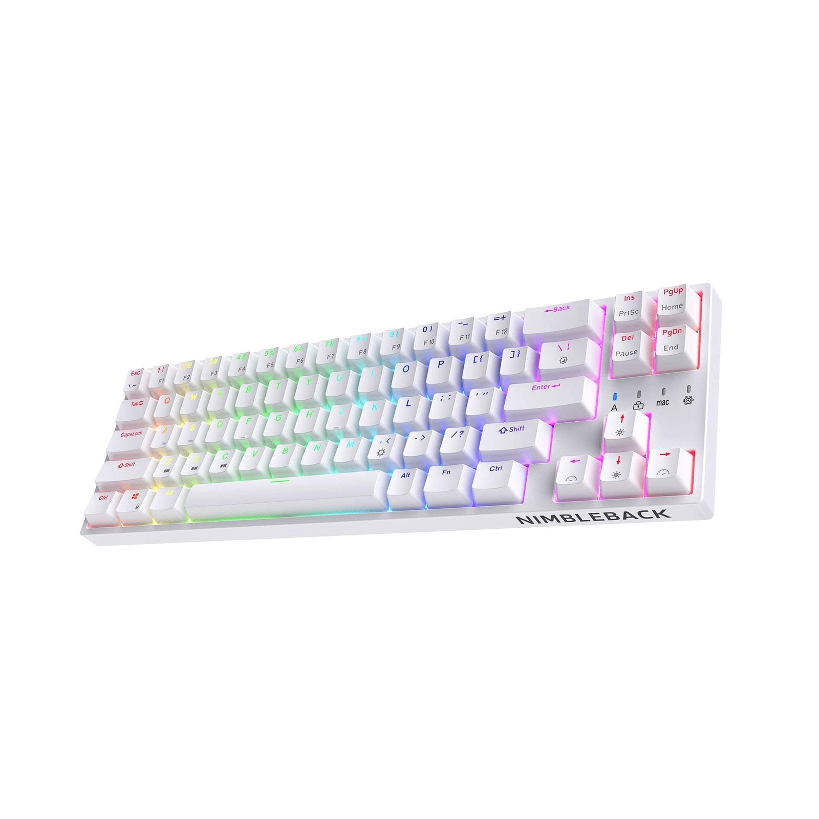 LTC NB681 Nimbleback Wired 65% Mechanical Keyboard, RGB Backlit Ultra-Compact...