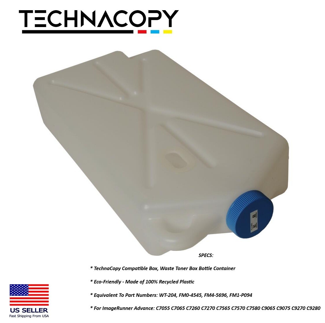 WT-204 WASTE TONER BOX, FM0-4545, FM1-P094 C165 C170 C265 C270 C7765 C7770 C7780