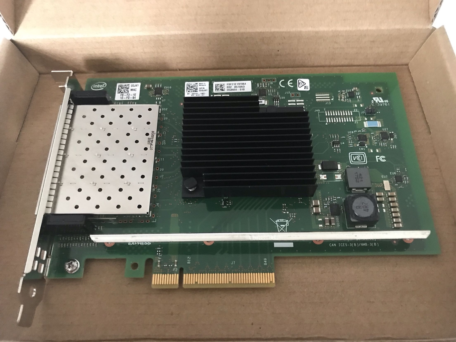 Intel X710-DA4 4-port 10Gbps SFP+ PCIe 3.0 x8 10Gbps Ethernet network card DELL