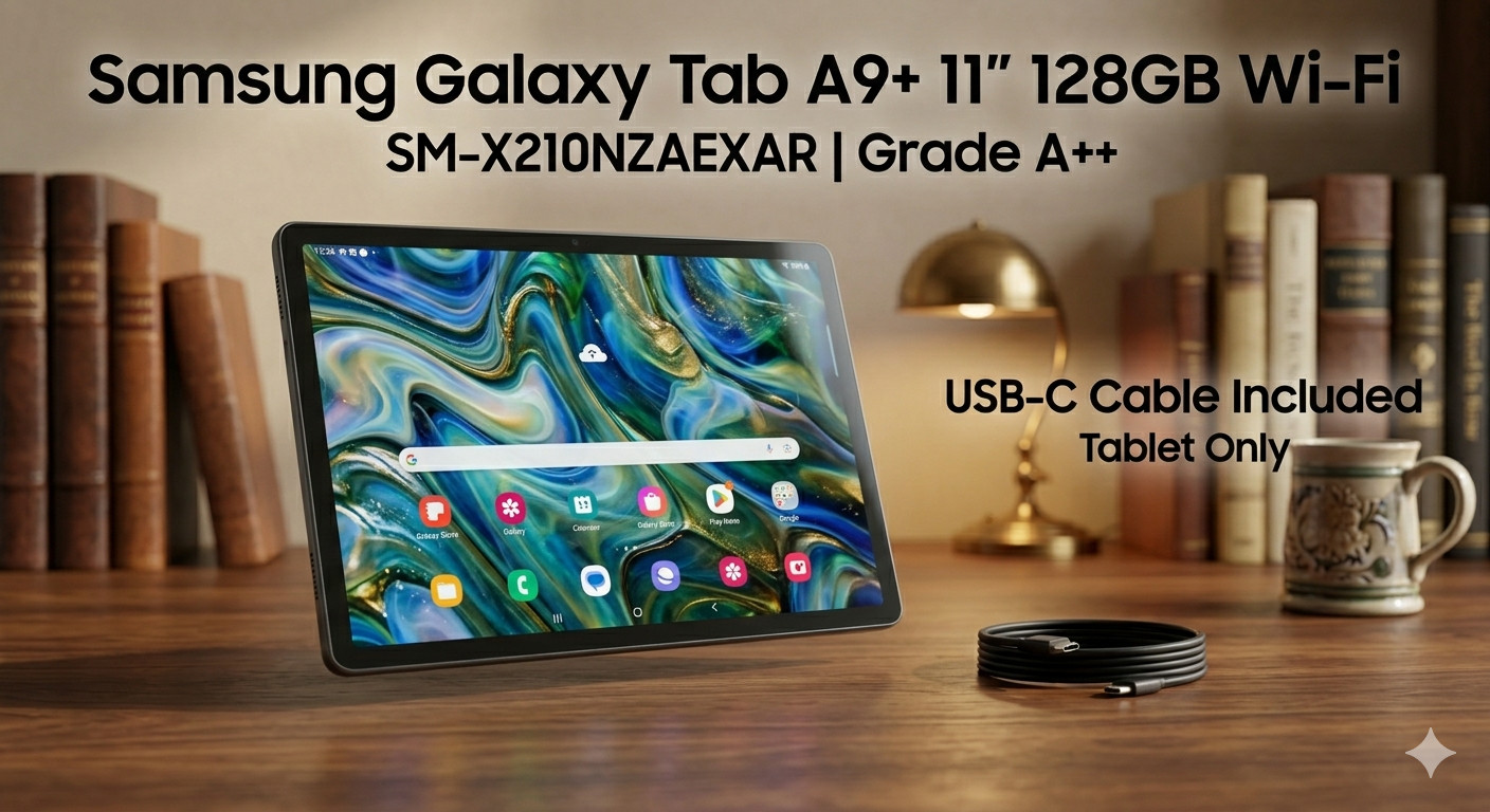 Samsung Galaxy Tab A9+ 11" 128GB Wi-Fi Graphite Gray Tablet SM-X210NZAEXAR A++