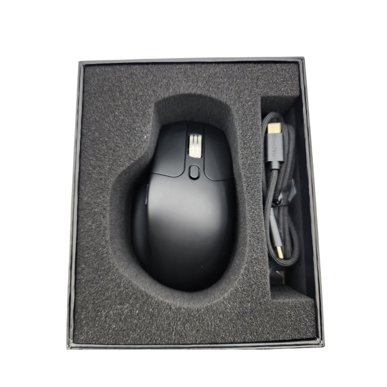 Keychron M6 Ultra Silent Wireless Mouse M6S-A1 PixArt 3395 DPI 26K Black New