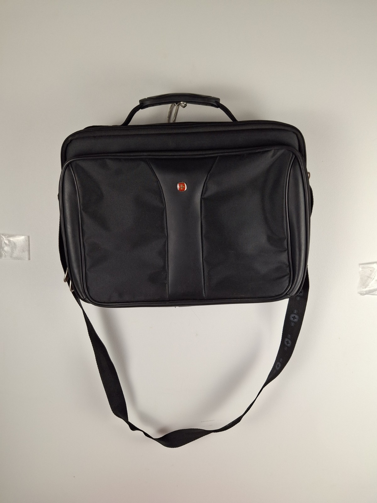 WENGER SWISSGEAR Laptop Bag Medium Black Men's Polyester Shoulder Messenger Bag