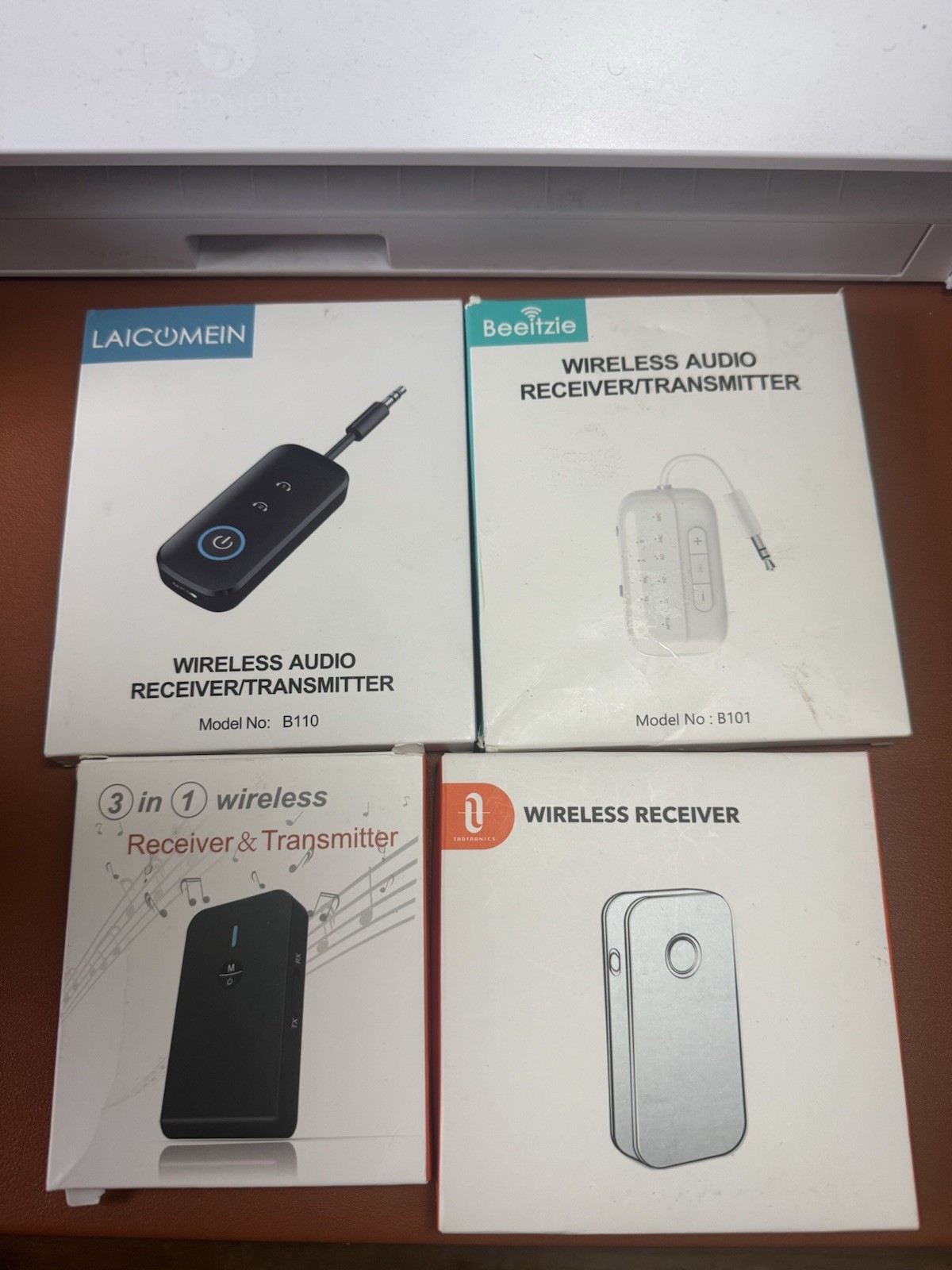 Wireless Audio Transmitter & Receiver Bundle Description: Lot of 4 New