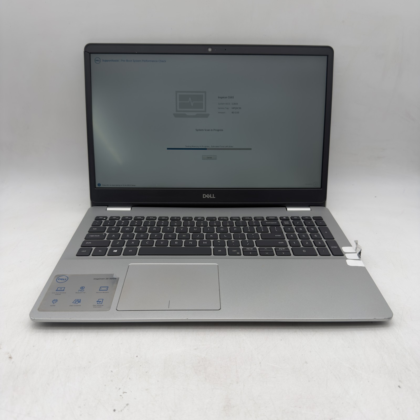 Dell Inspiron 5593 15.5" Intel Core i7 10th Gen 8GB 512GB NO OS - Please Read
