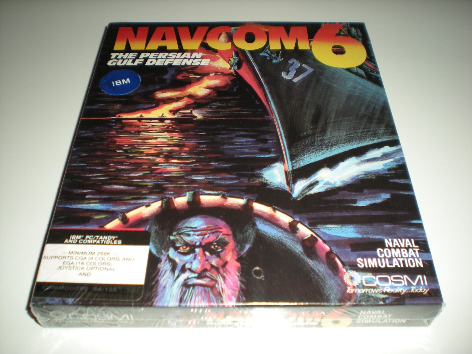 Navcom 6 game for very old IBM compatible computers by Cosmi.  Factory sealed.